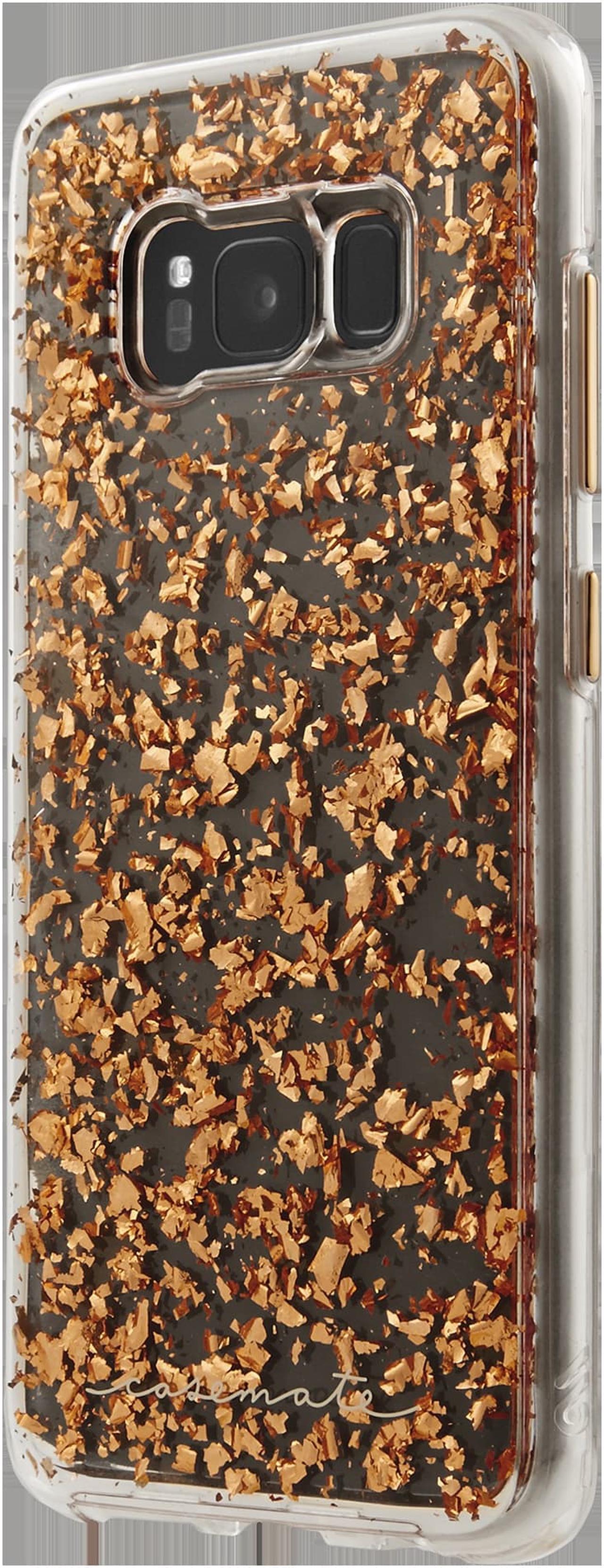 Alt view image 3 of 10 - Case-Mate Samsung Galaxy S8 Rose Gold Karat Case