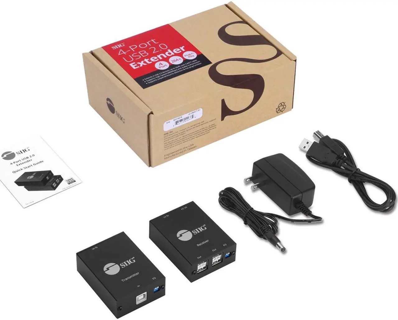 Alt view image 5 of 10 - 4PORT USB 2.0 EXTENDER UP TO