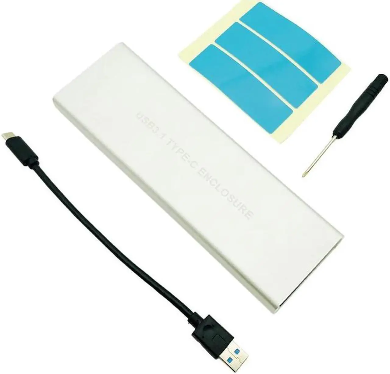 Main image of USB3.1 HDD Case NVMe PCIE HDD Enclosure M.2 to USB Type C 3.1 M KEY SSD Hard Disk Drive Case External Mobile Box for Desktop PC