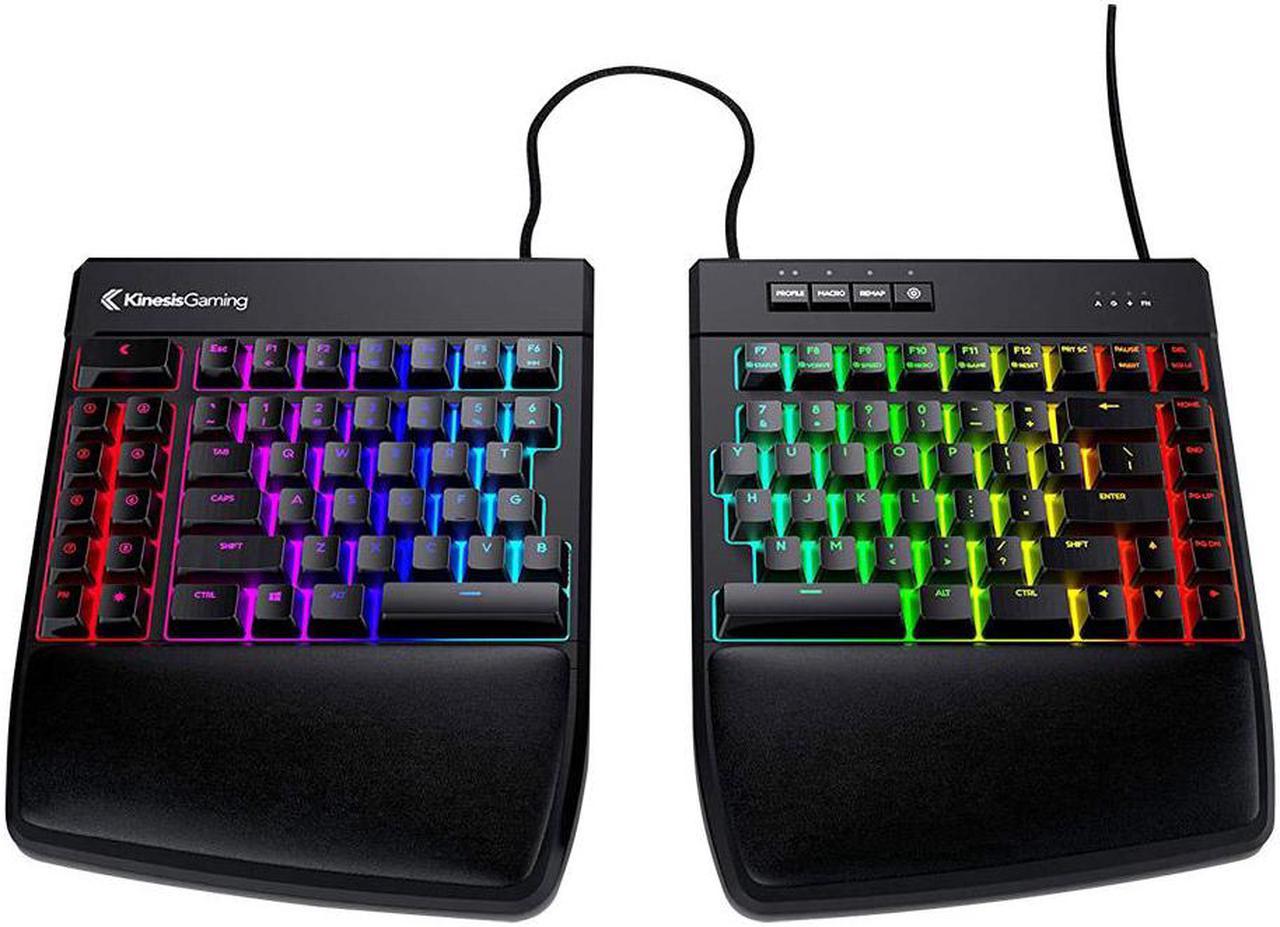 KINESIS Gaming Freestyle Edge MX Brown RGB Split Mechanical Keyboard