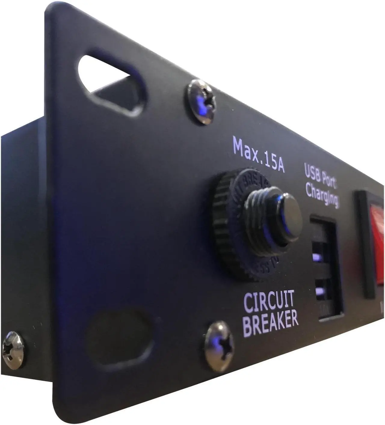 Alt view image 8 of 13 - 10 Plug Rack Mount Power Distribution Switch With 2 USB Charging Ports