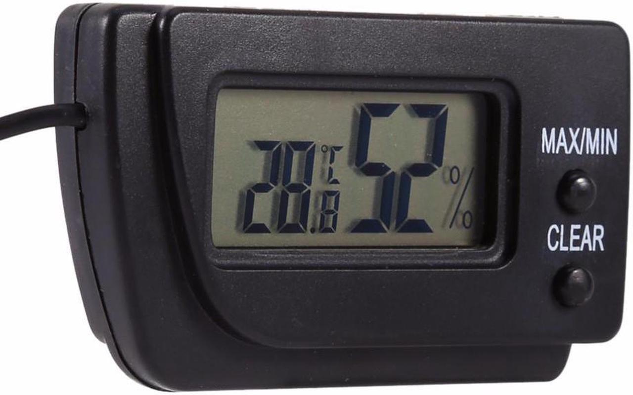 Alt view image 4 of 6 - Mini Digital Temperature and Humidity Meter Incubator Pet Dog Tortoise Hatching Eggs Sensor Thermometer Temperature Recorder - Black