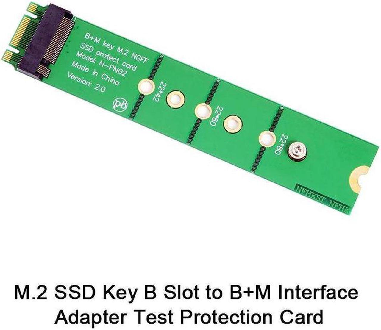 Alt view image 2 of 4 - M.2 SSD Key B Slot to B+M Interface Adapter Test Protection Card NGFF SSD Male To Female Extension