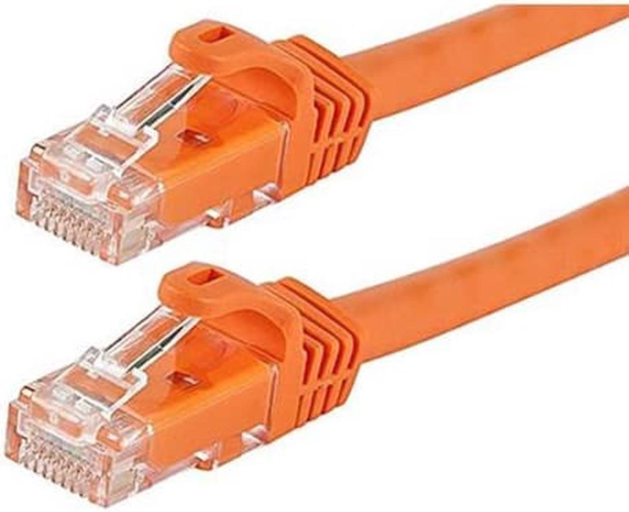 Alt view image 8 of 9 - Monoprice Cat6 Ethernet Patch Cable - 3 Feet - Orange | Network Internet Cord - RJ45, Stranded, 550Mhz, UTP, Pure Bare Copper Wire, 24AWG - Flexboot Series