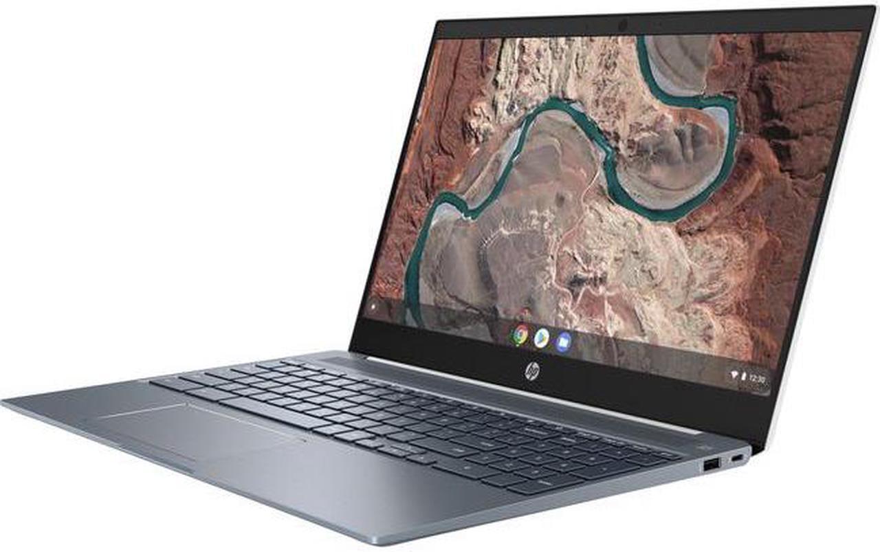 Main image of HP Chromebook 15-de0010nr, Intel Pentium Gold 4417U, 4 GB DDR4 Memory, 64 GB eMMC, 15.6" FHD 1920 x 1080 IPS Touchscreen, 802.11ac, Bluetooth 4.2, Chrome OS