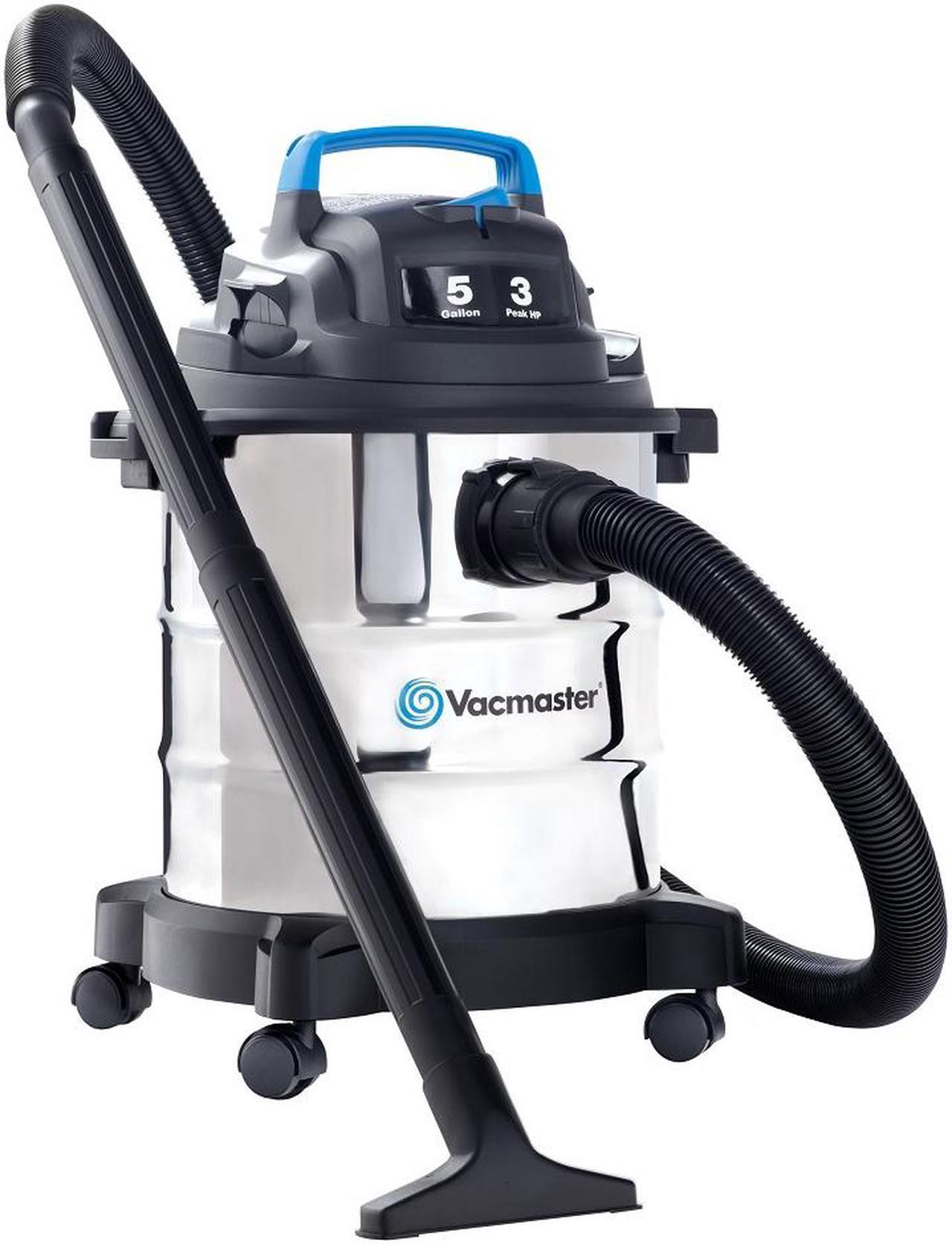 Main image of Vacmaster Stainless Steel Wet/Dry Vac, 5 Gallon, 3 HP 1-1/4" Hose (VOC507S)