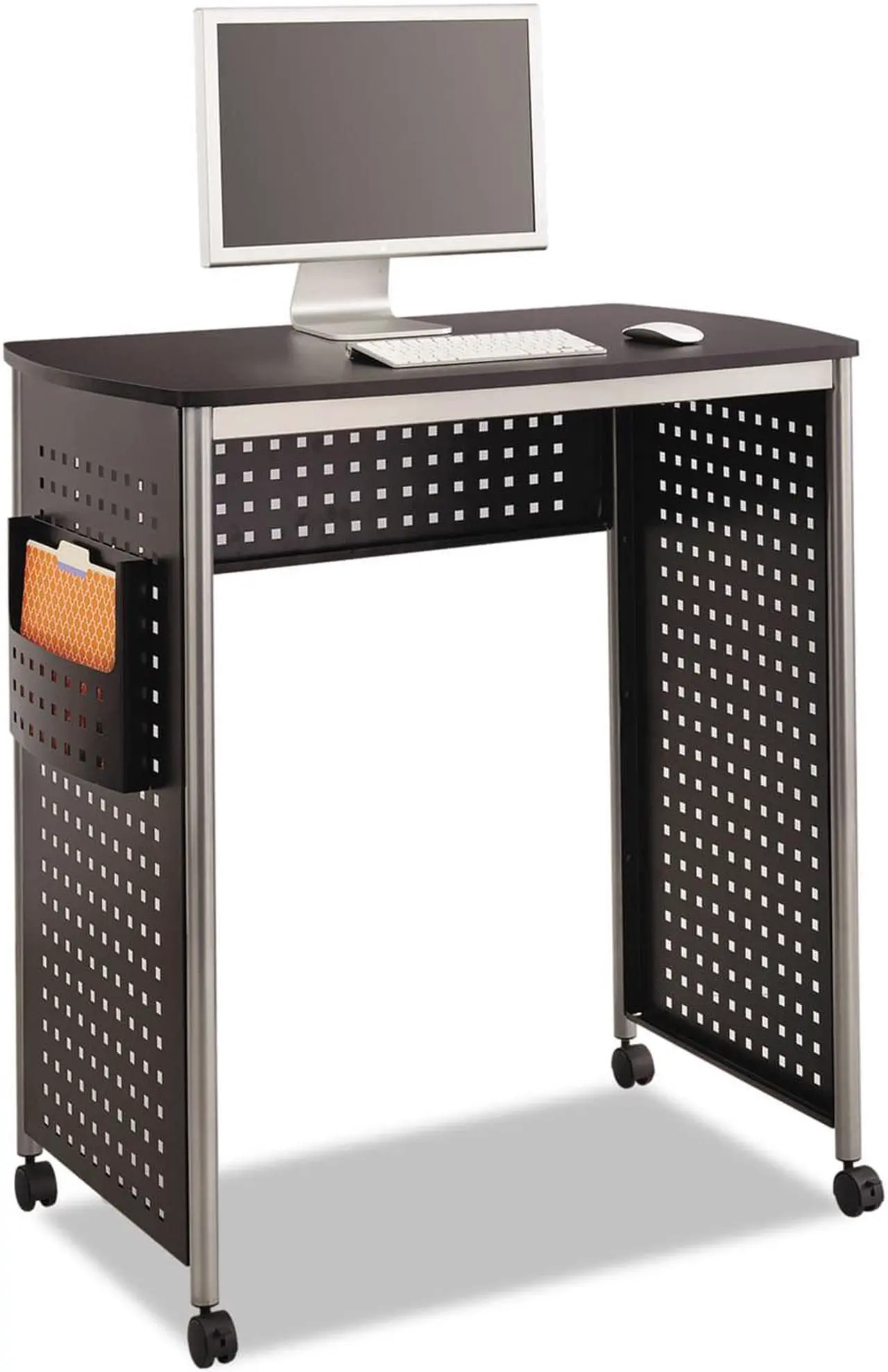 Alt view image 2 of 6 - Scoot Stand-Up Workstation, 39 1/2w X 23 1/4d X 42h, Black