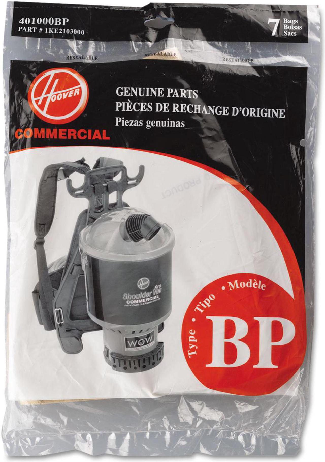Main image of Hoover 401000BP Disposable Paper Liner for Commercial Backpack Vacuum Cleaner- 7/Pack