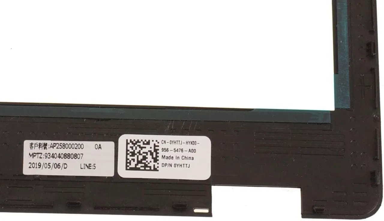 Alt view image 2 of 3 - Dell OEM Latitude 5290 Laptop 12.5" LCD Front Trim Cover Bezel Plastic NTS YHTTJ