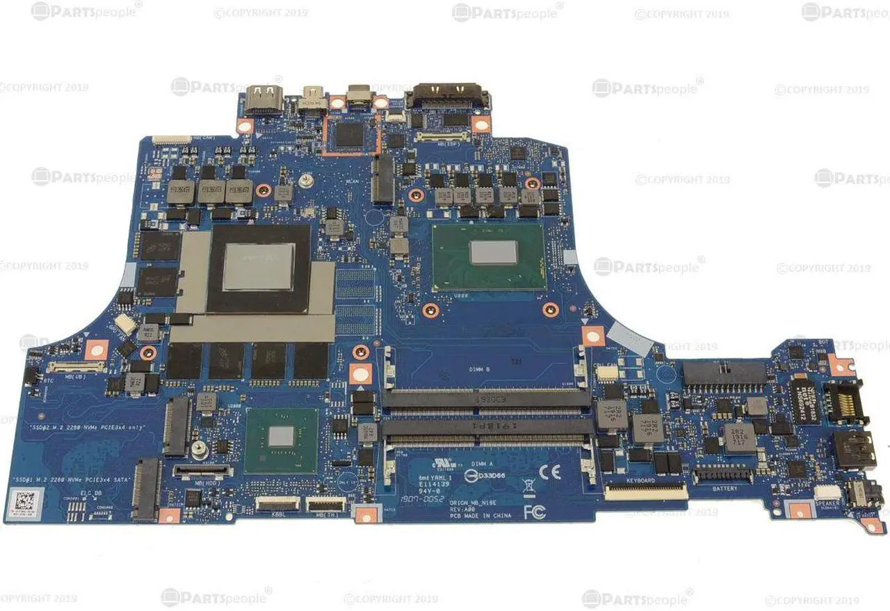 Alt view image 2 of 4 - Dell OEM Alienware m15 m17 Laptop Motherboard System Motherboard 1F1MV