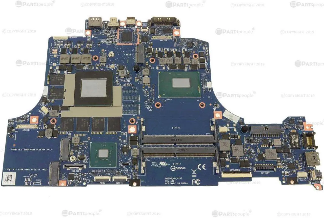 Main image of Dell OEM Alienware m15 m17 Laptop Motherboard System Motherboard 1F1MV
