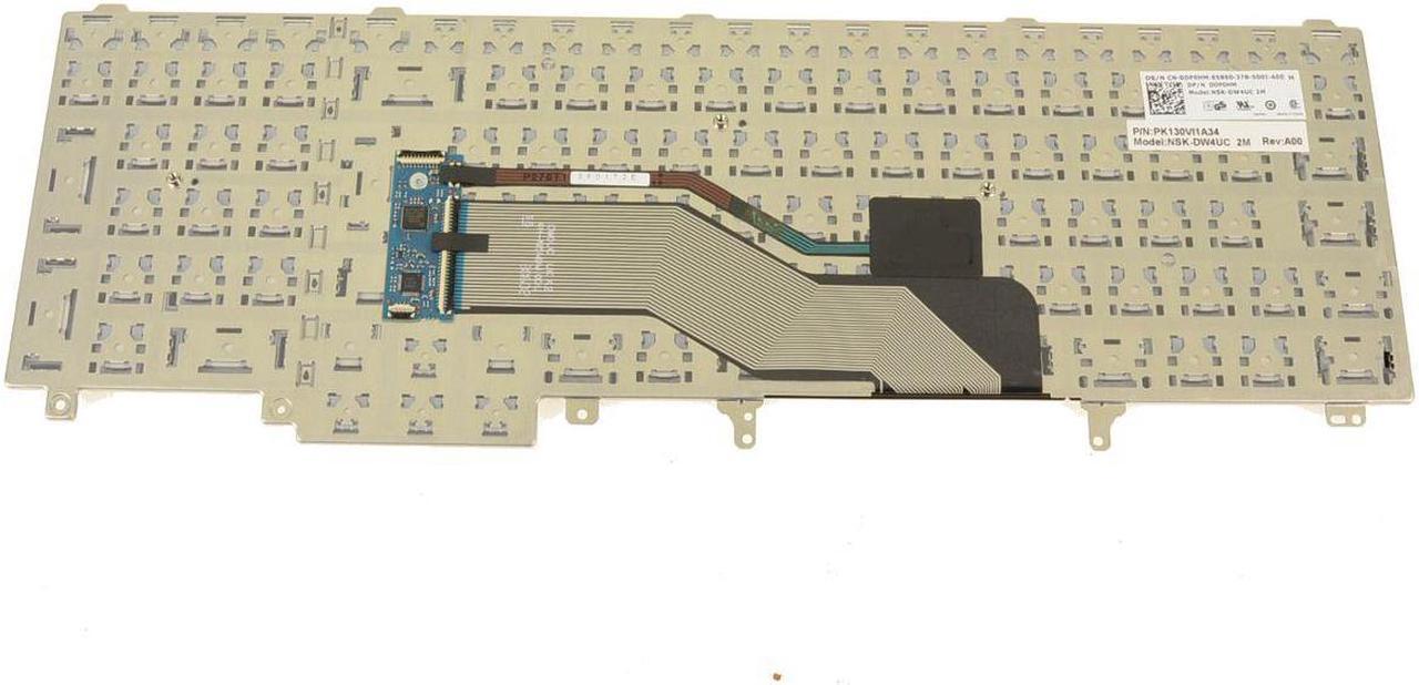 Alt view image 2 of 6 - New French English Dell OEM Precision M6800 Laptop Keyboard Non-Backlit DP0HM