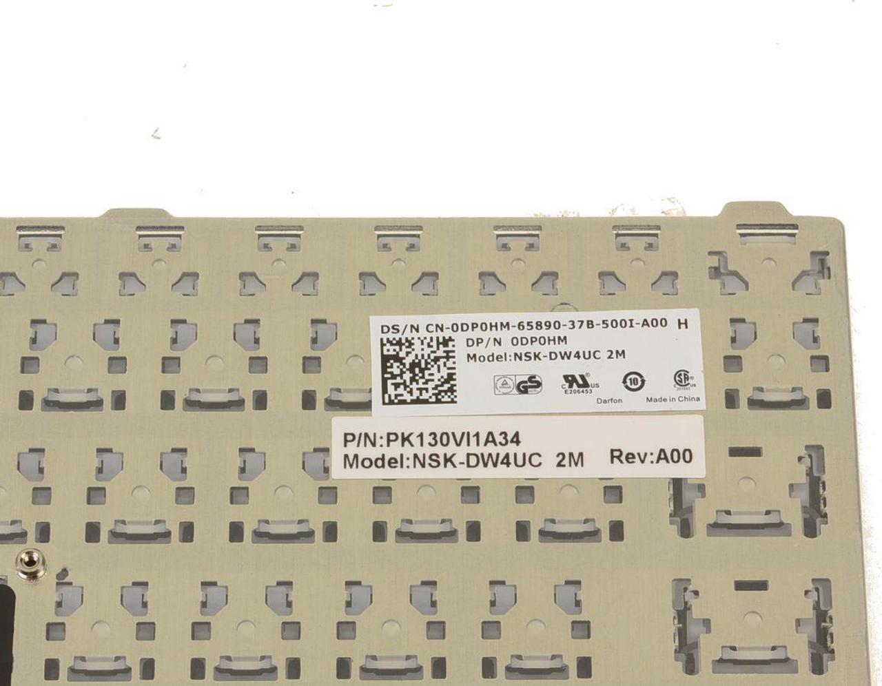 Alt view image 3 of 6 - New French English Dell OEM Precision M6800 Laptop Keyboard Non-Backlit DP0HM
