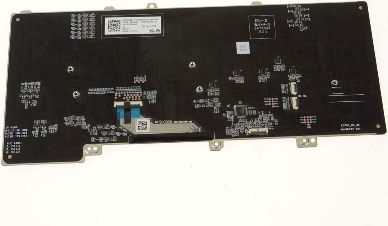 Alt view image 2 of 9 - New OEM Alienware 15 R4 RGB Backlit Laptop Keyboard Assembly RGB DG2JY