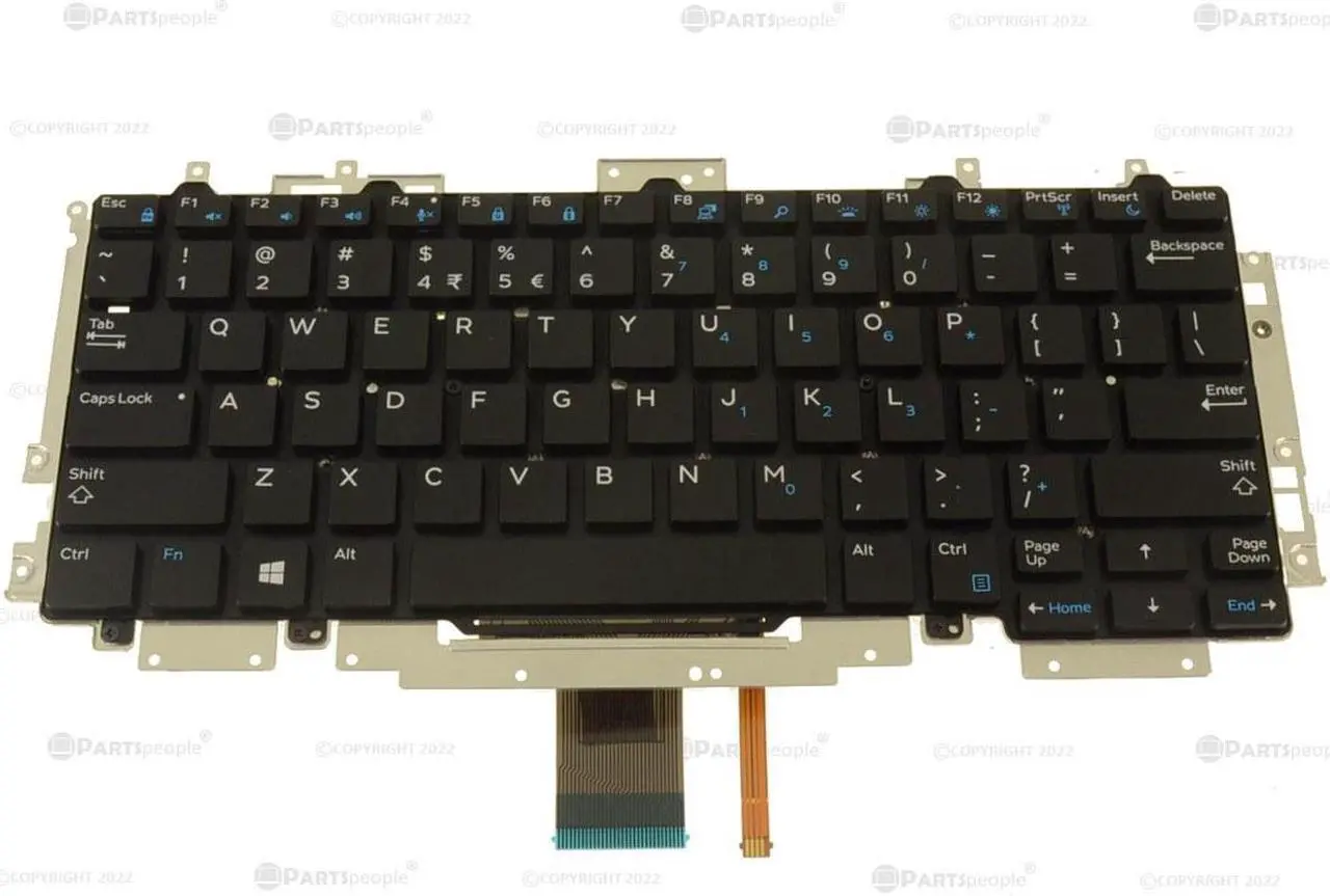 Alt view image 2 of 6 - US INTL Dell OEM Latitude E7270 Backlit Laptop Keyboard Laptop Keyboard TFW5W
