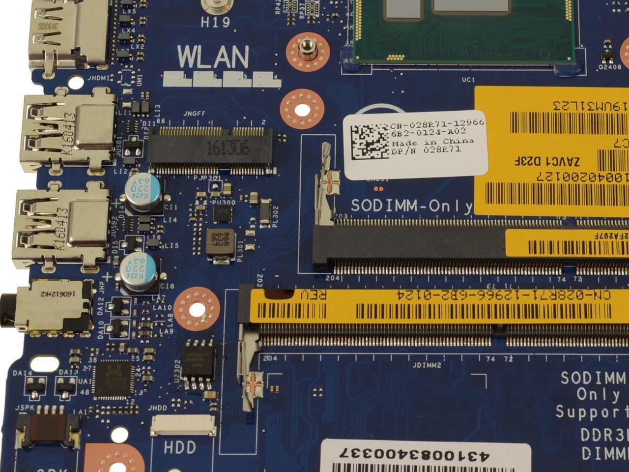Alt view image 3 of 5 - Dell OEM Inspiron 5548 14 5448 Motherboard System Board i5 Motherboard 28R71