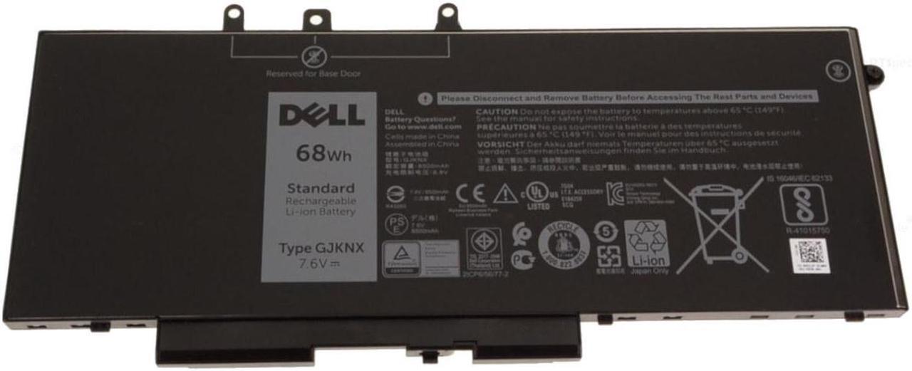 Main image of New  Dell OEM Original Latitude 5480 5580 5280 4-Cell 68Wh Laptop Battery GJKNX