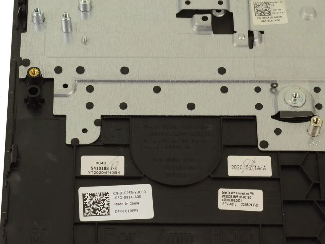 Alt view image 3 of 4 - New Dell OEM G Series G5 5500 Palmrest Backlit Keyboard Assembly -PG3 Cell 59XHJ
