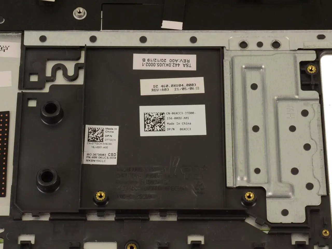 Alt view image 3 of 6 - New SPANISH Dell OEM Inspiron 5505 Palmrest Backlit Keyboard Assembly TTGCH