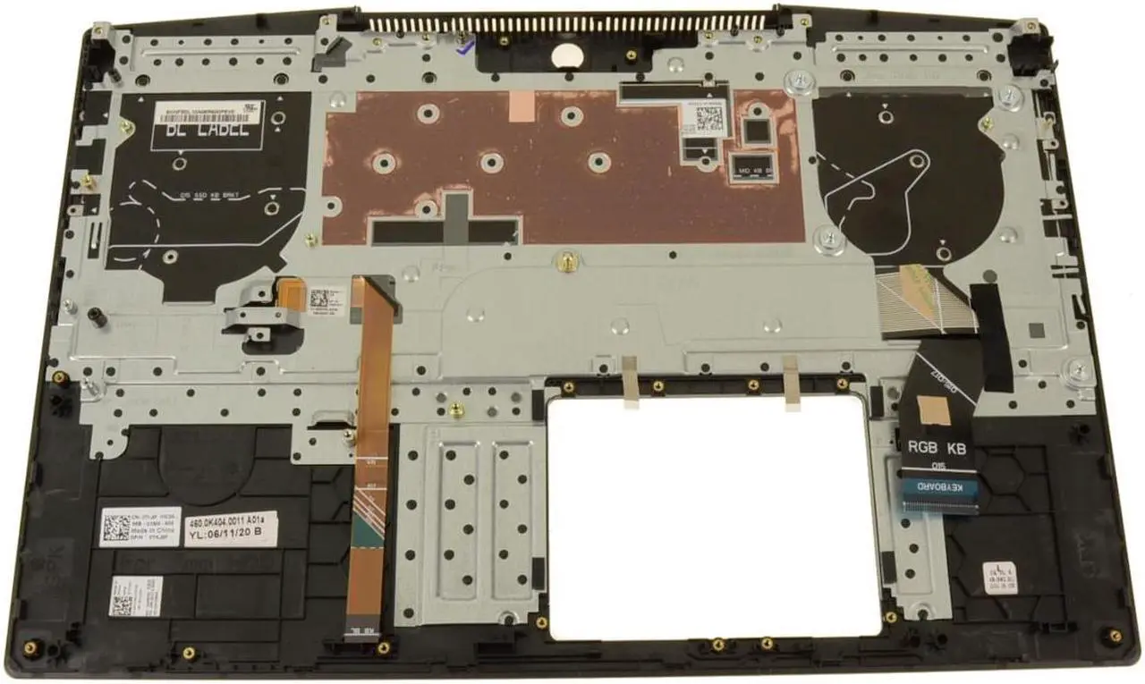 Alt view image 2 of 6 - Dell OEM G Series G5 5500 Palmrest Keyboard Assembly RGB Laptop Keyboard WCVNN