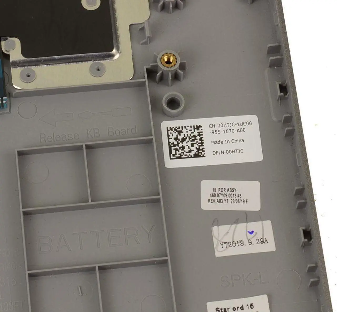 Alt view image 3 of 6 - New Dell OEM Inspiron 5579 Palmrest Keyboard Assembly No Backlight NFWCY 0HTJC