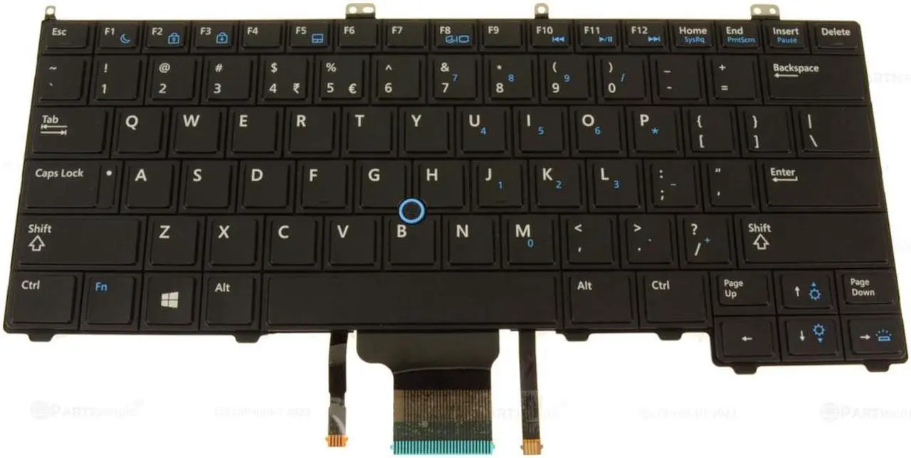 Main image of US INTL Dell OEM Latitude E7440 Laptop Backlit Keyboard Laptop Keyboard 4W6PV