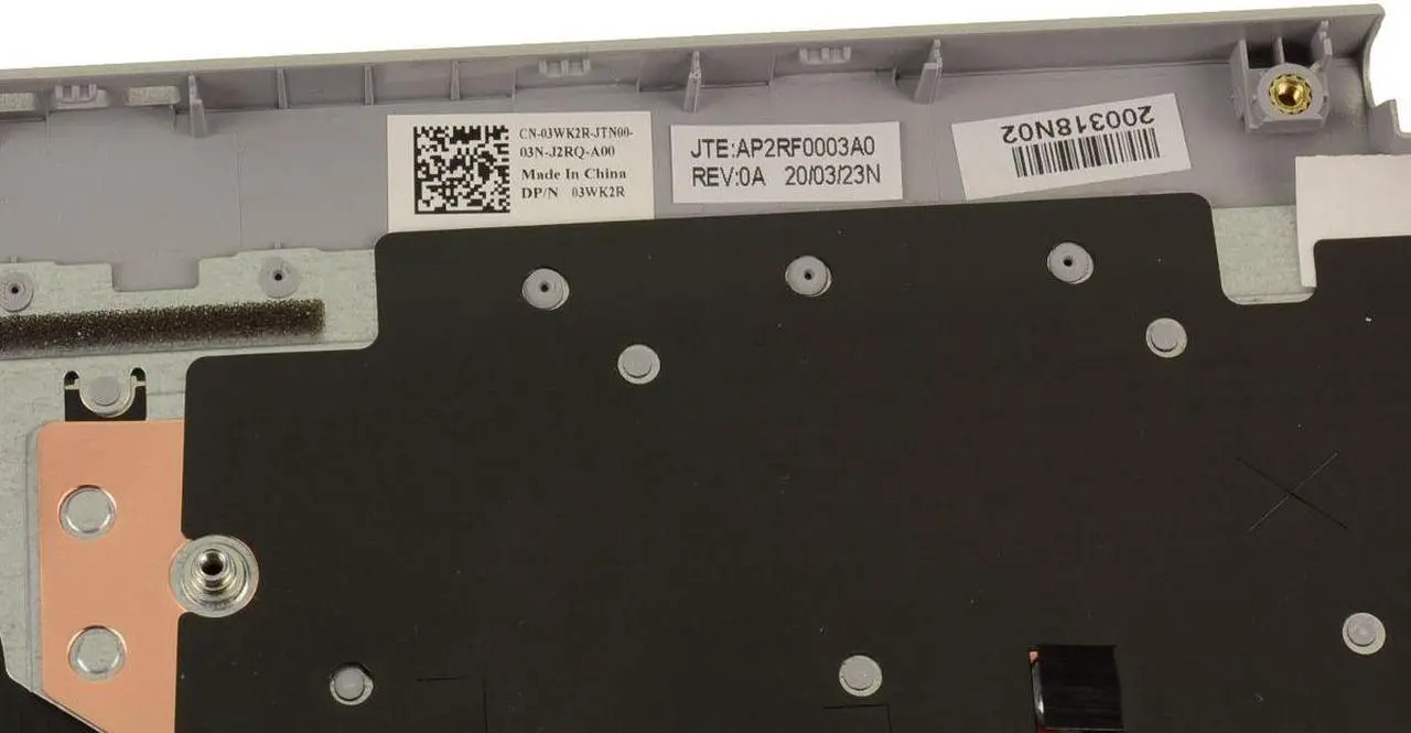 Alt view image 4 of 6 - Dell OEM Inspiron 5493 5494 Laptop Palmrest Keyboard Laptop Keyboard 10W7D