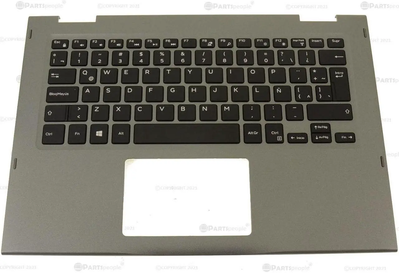 Main image of Spanish Dell OEM Inspiron 5379 2-in-1 Palmrest Keyboard Laptop Keyboard KM043