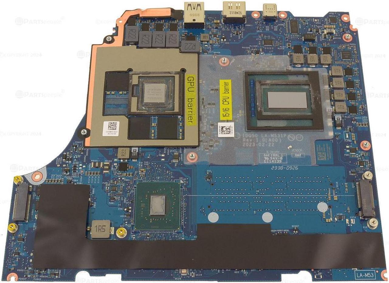 Alt view image 2 of 5 - Dell 8WTHD Laptop Motherboard for G15 5530 - Intel Core i7-13650HX (13th Gen) - 2.60 GHz - Nvidia GeForce RTX 4050 6GB GDDR6 - DDR6 Compatible