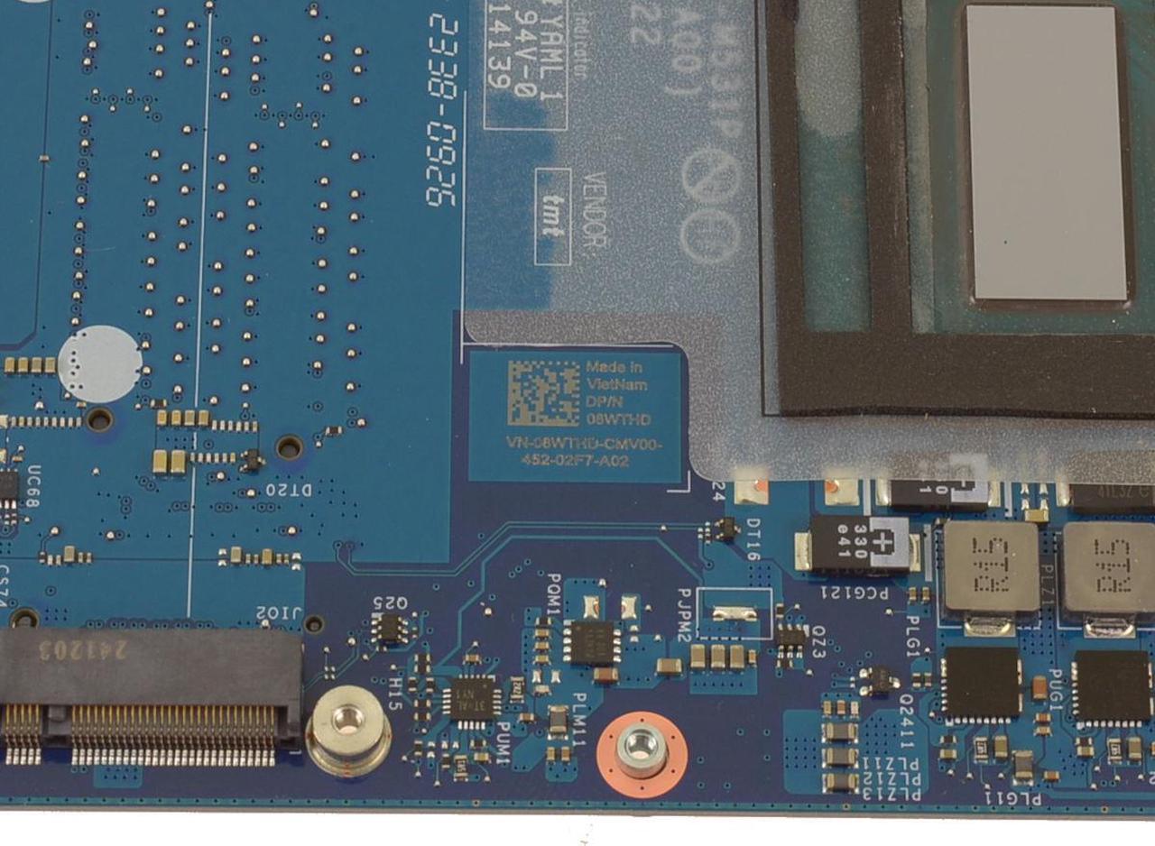 Alt view image 4 of 5 - Dell 8WTHD Laptop Motherboard for G15 5530 - Intel Core i7-13650HX (13th Gen) - 2.60 GHz - Nvidia GeForce RTX 4050 6GB GDDR6 - DDR6 Compatible