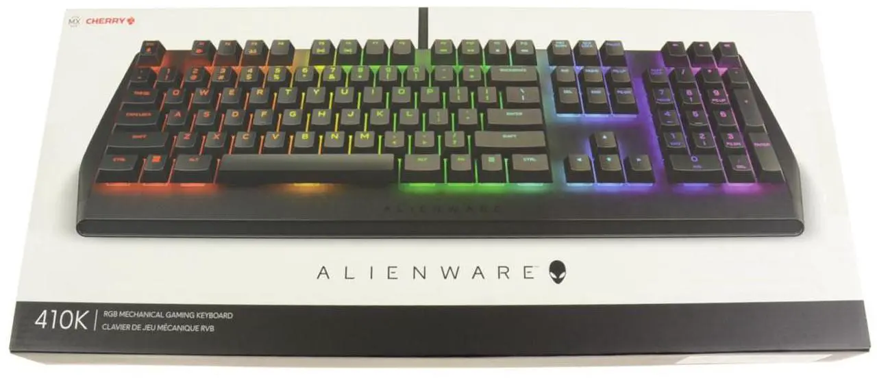 Alt view image 12 of 18 - Alienware Low-Profile RGB Gaming Keyboard AW410K: Alienfx Per Key RGB LED - Cherry MX Brown Switches
