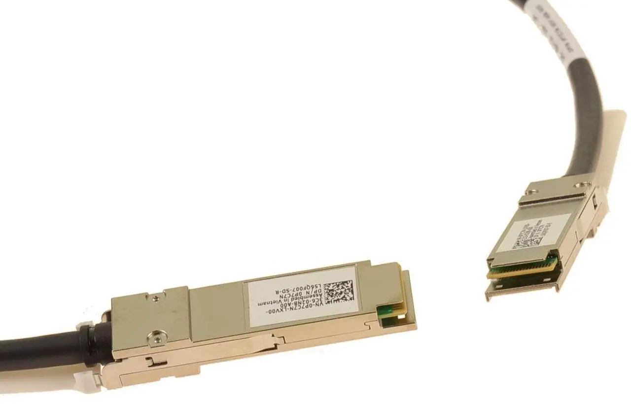 Alt view image 8 of 8 - Dell P7C7N 0P7C7N Dell QSFP28 to QSFP28 DAC Extension Cable - 100 GB/s - 3.28 Feet - Black