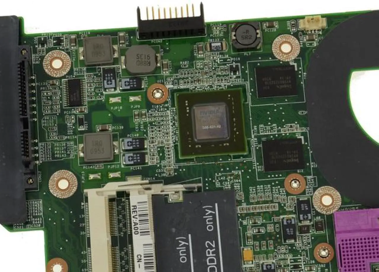 Alt view image 3 of 7 - Dell OEM Inspiron 1420 Vostro 1400 Motherboard System Board Motherboard Y918J