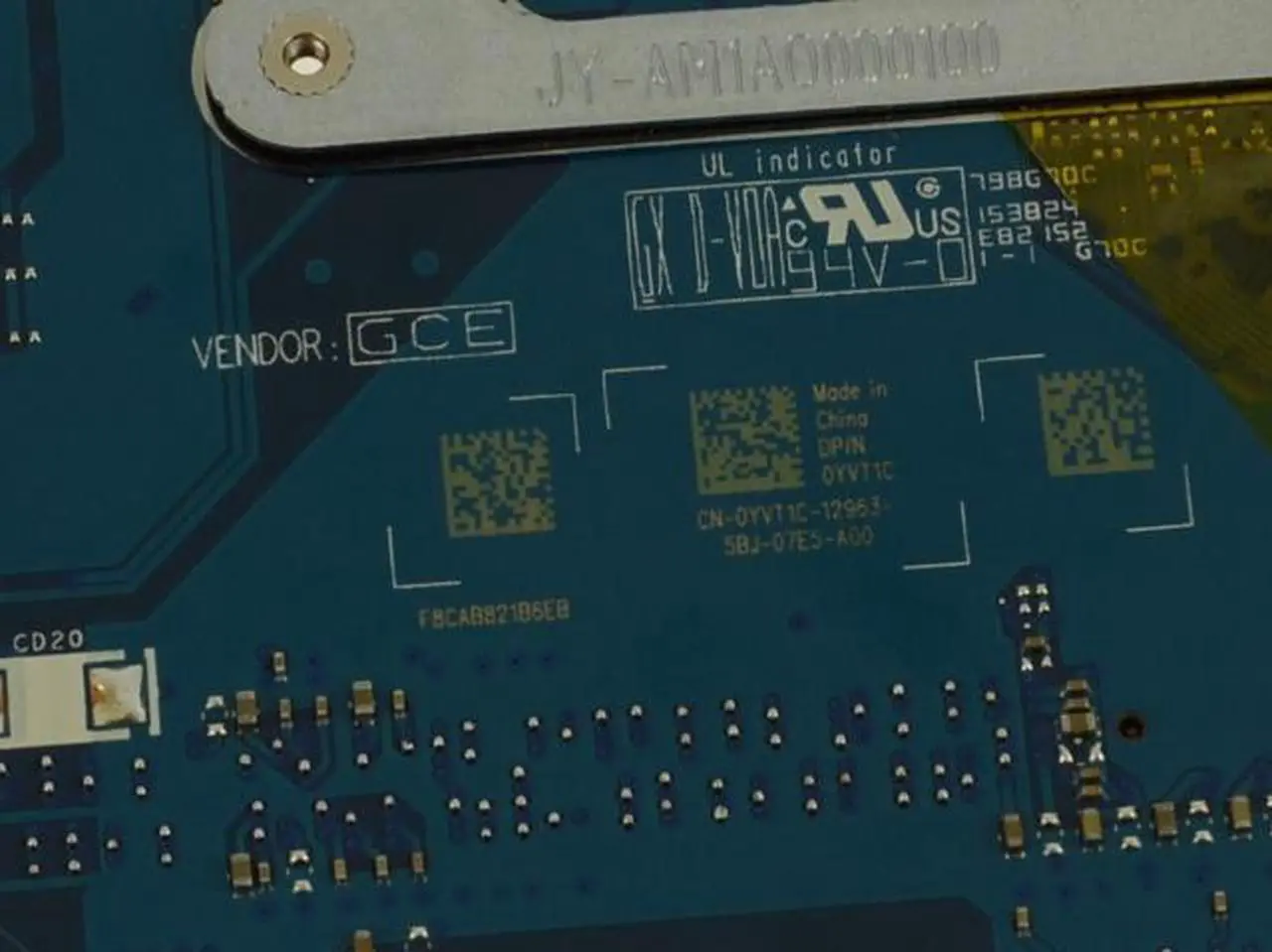 Alt view image 3 of 8 - Dell OEM Inspiron 5559 System Board AMD Radeon Graphics and  Motherboard YVT1C