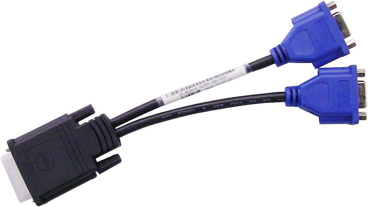 DELL G9438 9 Inch Dms59 To Dual Vga Splitter Cable