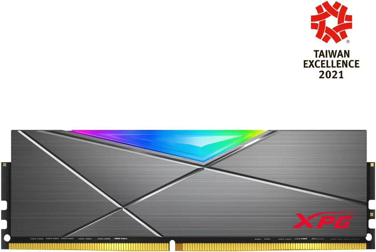 Alt view image 3 of 7 - XPG SPECTRIX D50 RGB Desktop Memory: 32GB (2x16GB) DDR4 3600MHz CL18 GREY