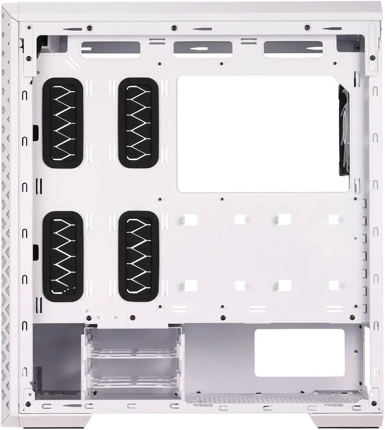 Alt view image 3 of 7 - XPG DEFENDER PRO White ATX Mid Tower Chassis-DEFENDER PRO-WHCWW