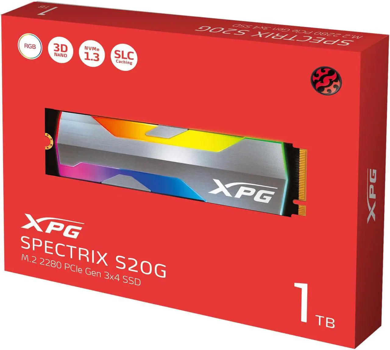 Alt view image 6 of 8 - XPG Spectrix S20G Series: 1TB Internal Solid State Drive PCIe Gen3x4 M.2 2280