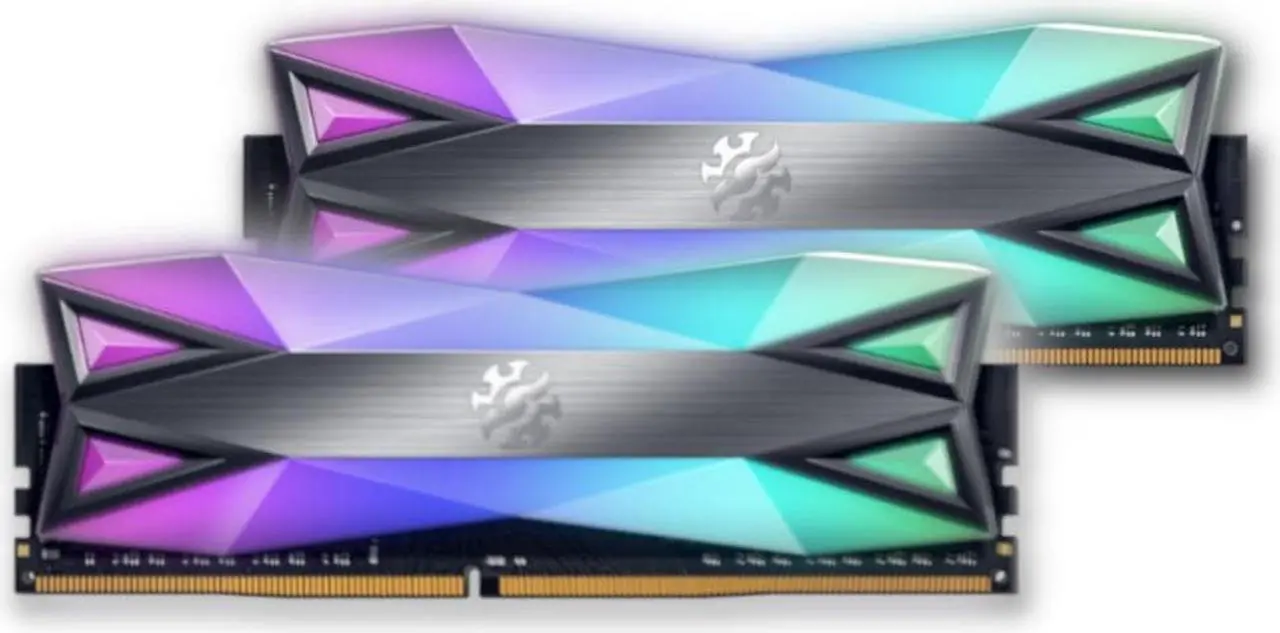 Main image of XPG SPECTRIX D60G RGB Desktop Memory: 16GB (2x8GB) DDR4 3200MHz CL16 GREY