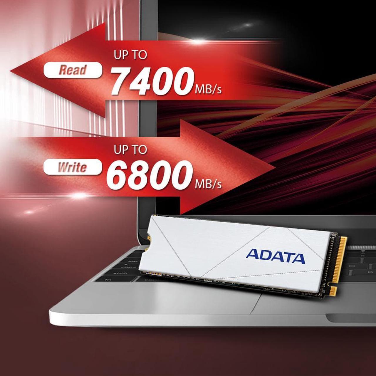 Alt view image 7 of 9 - ADATA PREMIUM SSD FOR PS5 1TB PCIe Gen4 x4 M.2 2280 Internal Solid State Drive | White SSD | Ideal for Gaming | PS5 Compatible - Innogrit IG5236 | Up to 7400MBps - 1PK