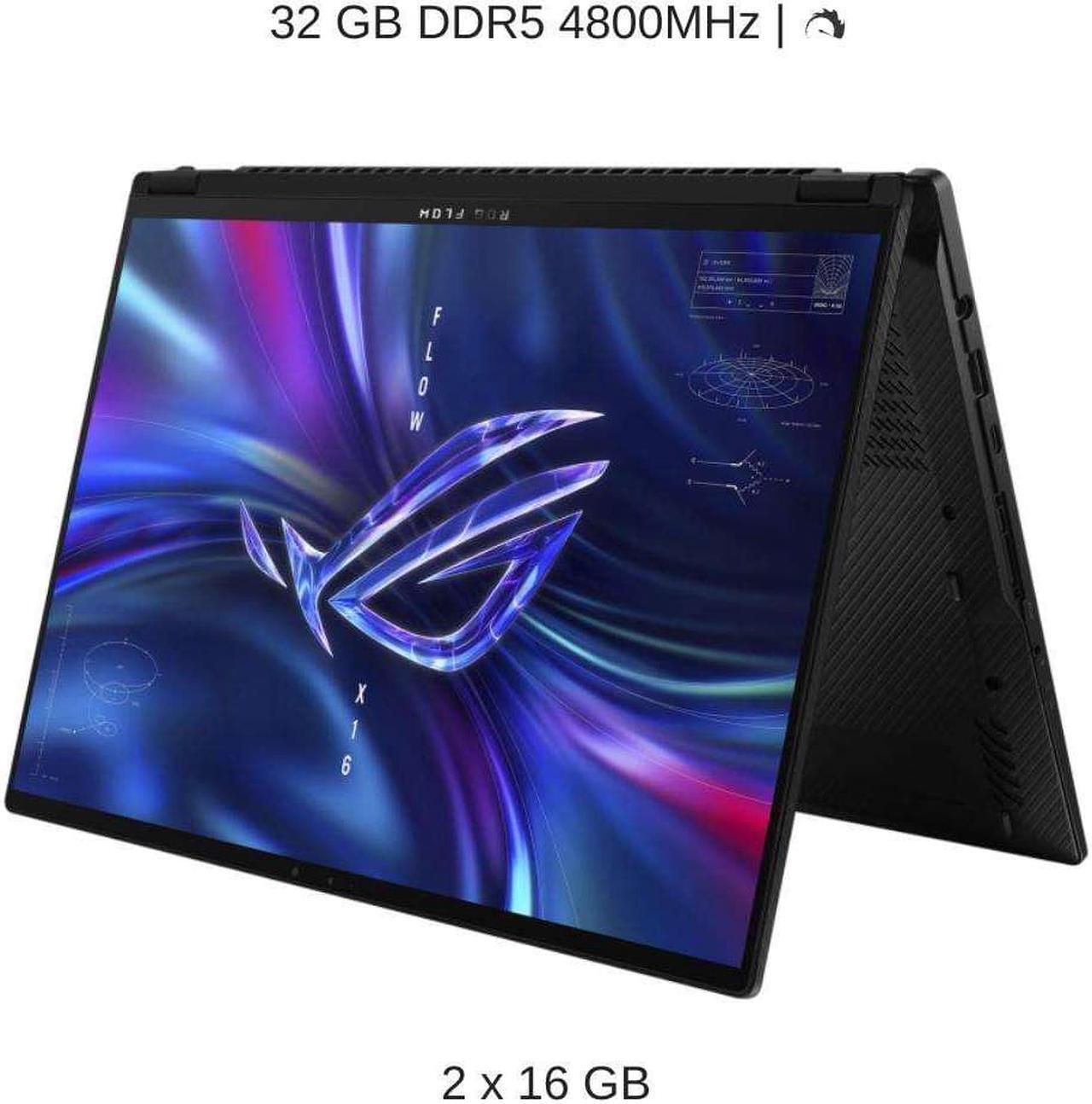 Alt view image 4 of 7 - ASUS ROG Flow X16 GV601VI 16" WQXGA 240Hz Touch, 2.6 GHz i9-13900H, RTX 4070, 32 GB DDR5 RAM, 1 TB PCIe SSD, Windows 11 Pro