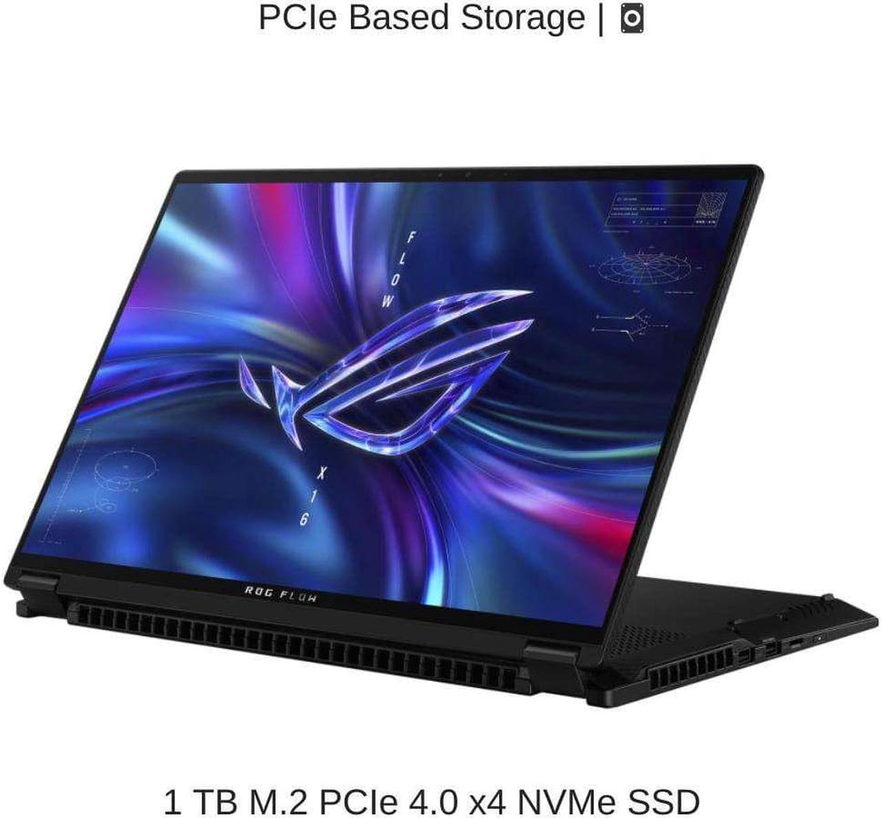 Alt view image 5 of 7 - ASUS ROG Flow X16 GV601VI 16" WQXGA 240Hz Touch, 2.6 GHz i9-13900H, RTX 4070, 32 GB DDR5 RAM, 1 TB PCIe SSD, Windows 11 Pro