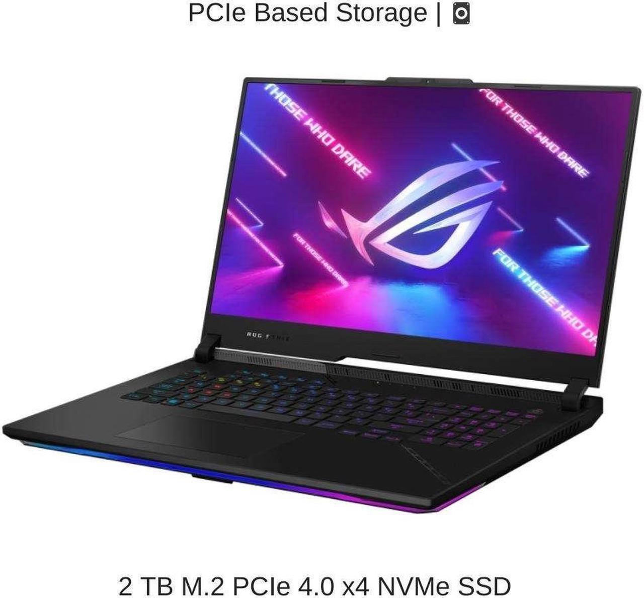 Alt view image 5 of 7 - ASUS ROG Strix SCAR 17 G733PYV 17.3" WQHD 240Hz, 2.5 GHz Ryzen 9 7945HX3D, RTX 4090, 64 GB DDR5 RAM, 2 TB PCIe SSD, Windows 11 Pro