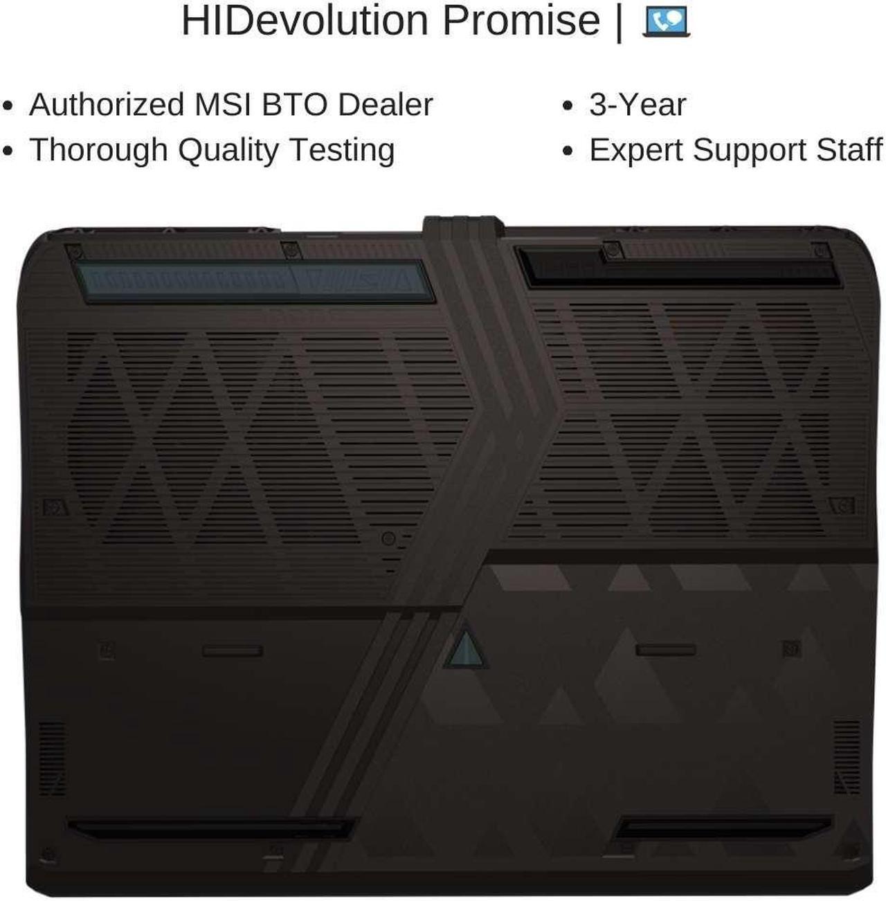 Alt view image 7 of 7 - [2024] HIDevolution MSI Vector 16 HX A14VFG 16" QHD+ 240Hz, 1.6 GHz i9-14900HX, RTX 4060, 96 GB DDR5 RAM, 1 TB PCIe SSD, Windows 11 Pro