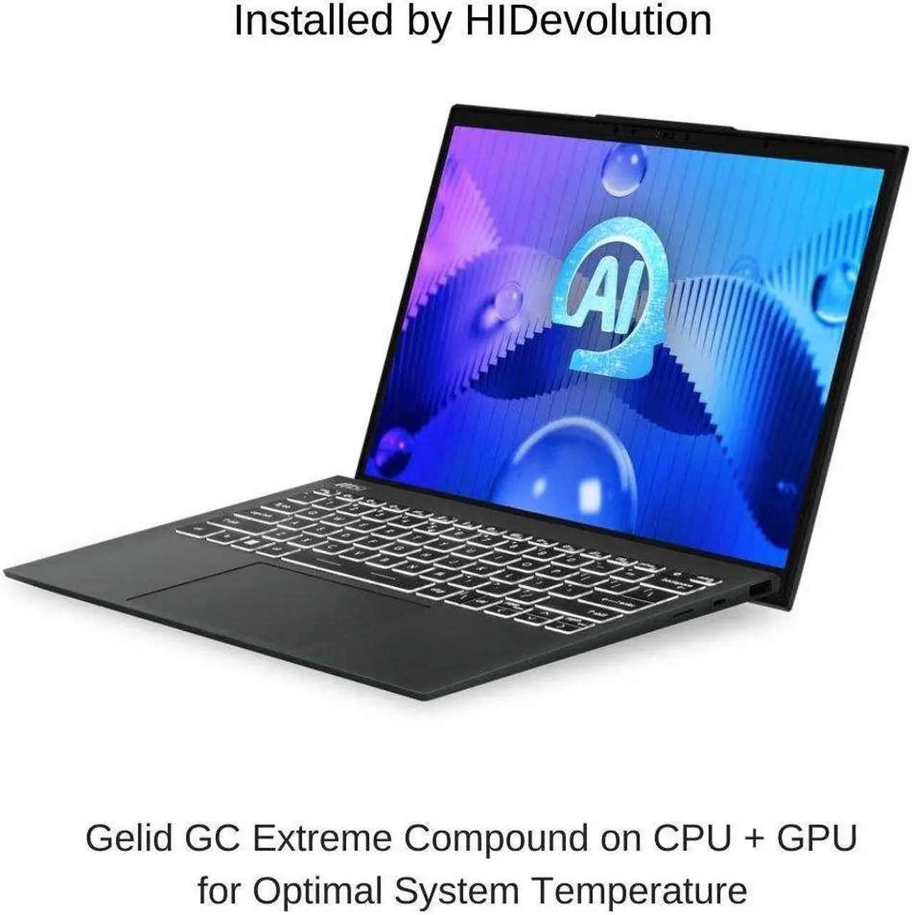 Alt view image 2 of 7 - [2024] HIDevolution MSI Prestige 13 AI Evo A1MG [Stellar Gray] 13.3" QHD+ OLED, 1.4 GHz Ultra 7 - 155H, Intel Arc Graphics, 16 GB LPDDR5 RAM, 1 TB PCIe SSD, Windows 11 Pro