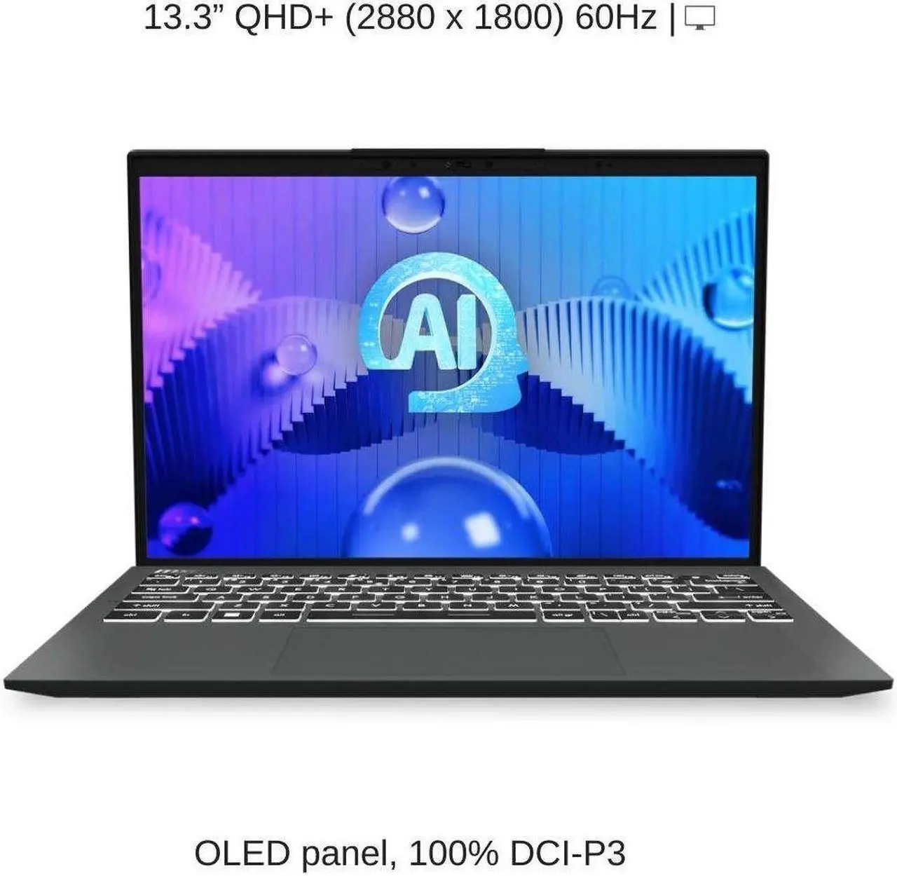 Alt view image 6 of 7 - [2024] HIDevolution MSI Prestige 13 AI Evo A1MG [Stellar Gray] 13.3" QHD+ OLED, 1.4 GHz Ultra 7 - 155H, Intel Arc Graphics, 16 GB LPDDR5 RAM, 1 TB PCIe SSD, Windows 11 Pro