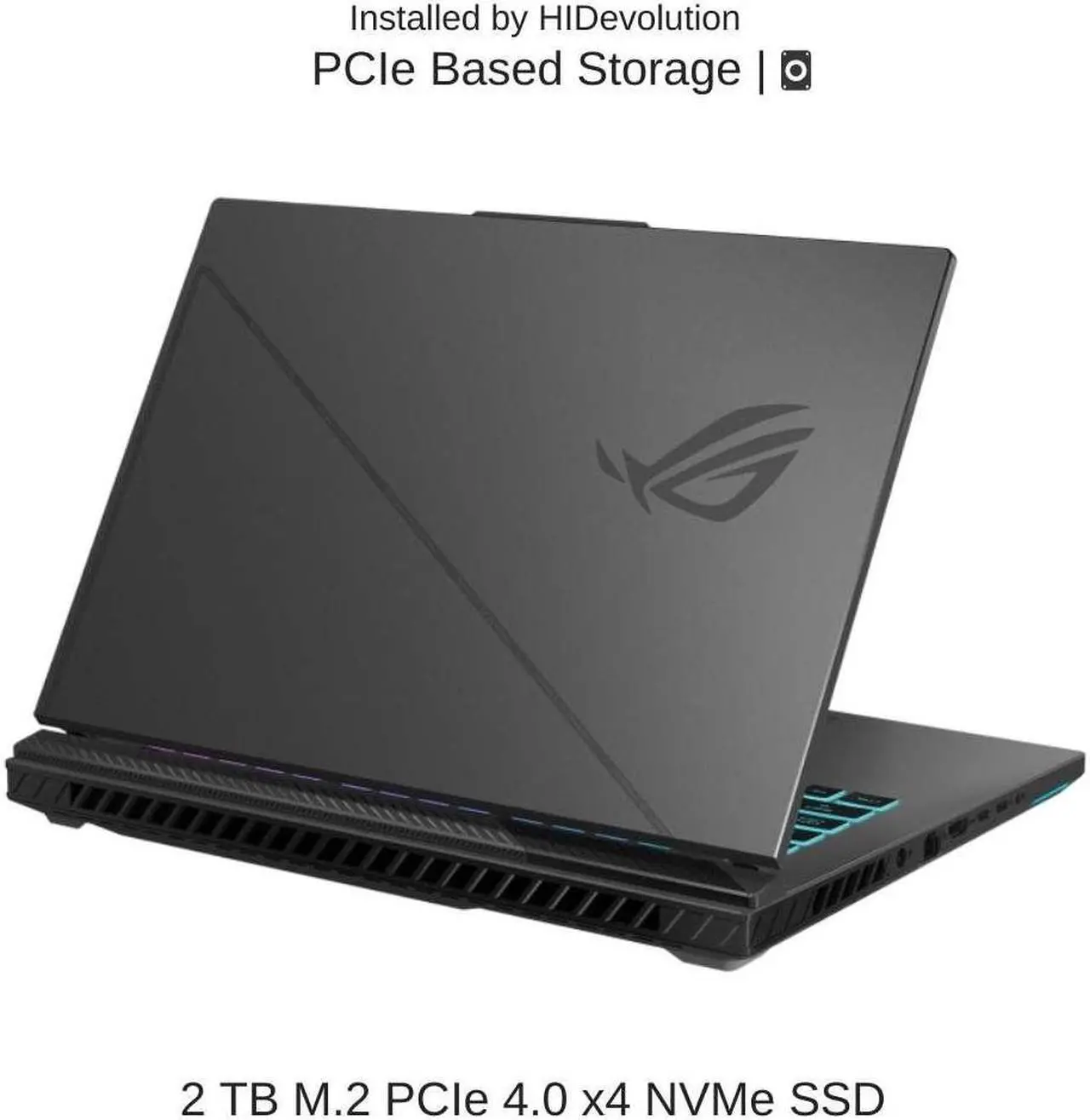 Alt view image 4 of 6 - [2024] HIDevolution ASUS ROG Strix G16 G614JIR 16" WQXGA 240Hz, 1.6 GHz i9-14900HX, RTX 4070, 128 GB DDR5 RAM, 2 TB PCIe SSD, Windows 11 Pro