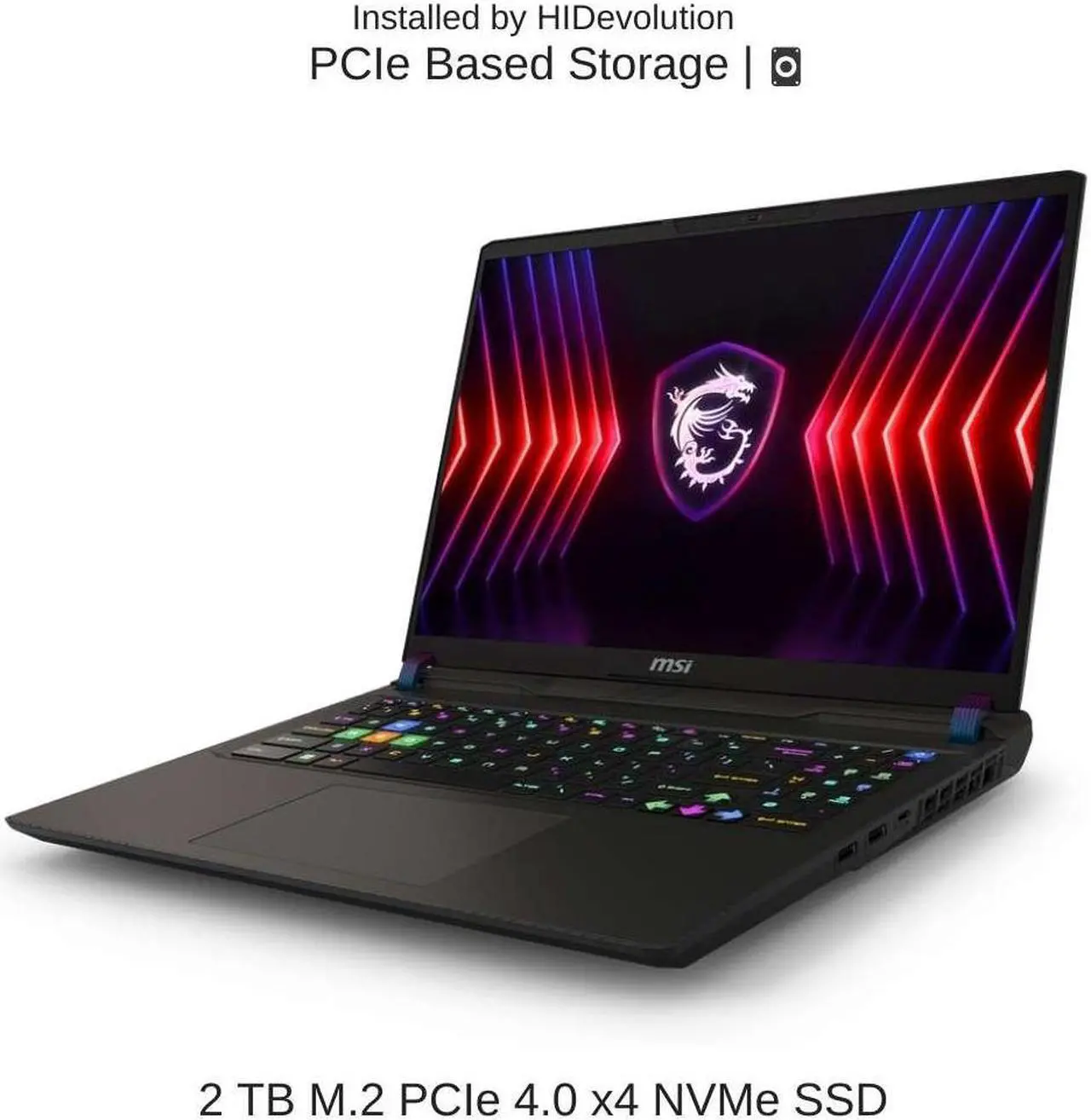 Alt view image 5 of 7 - [2024] HIDevolution MSI Vector 16 HX A14VHG 16" QHD+ 240Hz, 1.6 GHz i9-14900HX, RTX 4080, 32 GB DDR5 RAM, 2 TB PCIe SSD, Windows 11 Pro