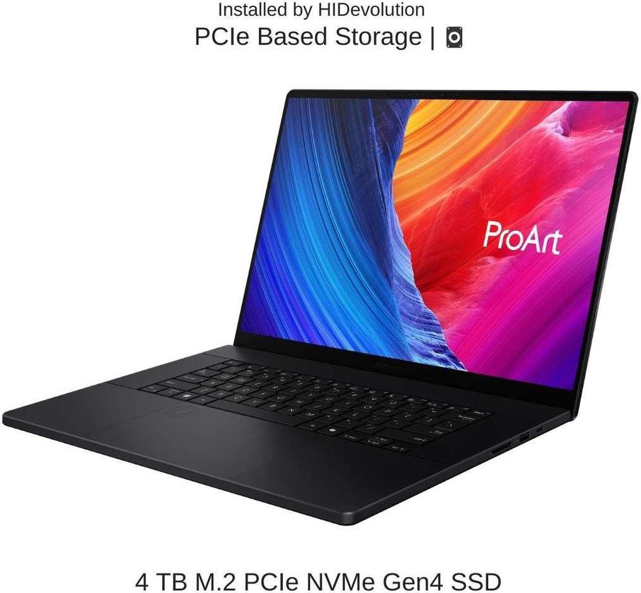Alt view image 5 of 7 - [2024] HIDevolution ASUS ProArt P16 H7606WI Black 16" 4K OLED Touch, 2.0 GHz Ryzen AI 9 HX 370, RTX 4070, 32 GB LPDDR5X RAM, 4 TB PCIe SSD, Windows 11 Pro