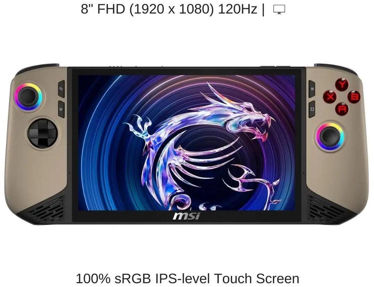 Alt view image 5 of 6 - [2024] HIDevolution MSI Claw 8 AI+ A2VM 8" FHD 120Hz, 2.2 GHz Ultra 7-258V, Arc Graphics, 32 GB LPDDR5x RAM, 2 TB PCIe SSD, Windows 11 Pro